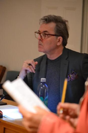 Director James Hoban watches the scene. (Photo by Scott Anthony Smith)