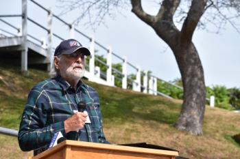 Phelps Bristol. Owls Head Light volunteer, American Lighthouse Association. (Photo by Sarah Thompson)