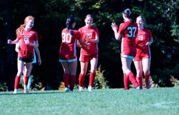 Homecoming Weekend games, Girls Soccer, at Camden Hills Regional High School Sept 27. (Photo courtesy Erin Donovan)