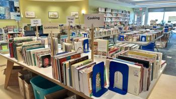 Indoor book sale. (Photo courtesy Rockport Public Library)