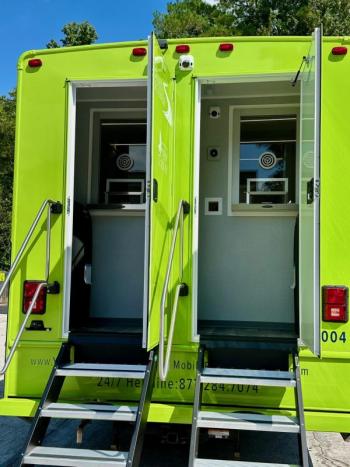 The mobile treatment unit from one angle 