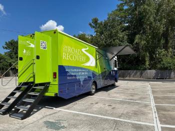 The mobile treatment unit from one angle 