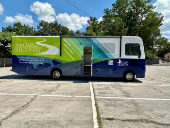 The mobile treatment unit from one angle 
