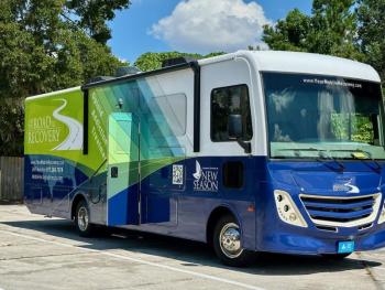 The mobile treatment unit from one angle 