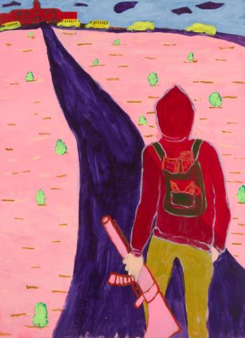 Painting called "Walking to School" 