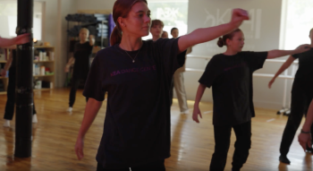 Pearl Hedstrom practices choreography (Photo courtesy KEA Dance Studio)
