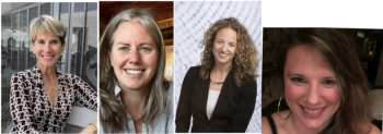 L-R: Elaine Appleton Grant, Colleen Hanlson-Smith, Heather Paquette, Jemma Penberthy. (Photo courtesy AIO)