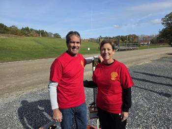 Cornhole volunteers. (Photo courtesy Michael Hall)