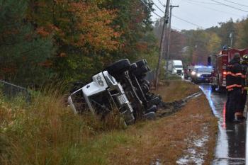 View from the eastbound lane.