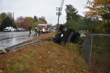 View of scene from the west side