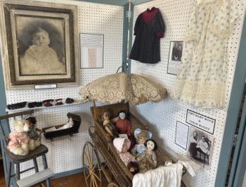 A collection of 19th century children’s items. (Photo by Ed O’Brien) LHS