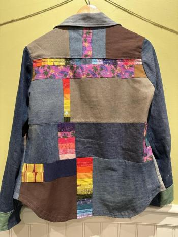 Upcycled jacket by midcoast 9th grader Ruby Sowder. (Photo courtesy Rockport Public Library) Upcycled jacket by midcoast 9th grader Ruby Sowder. (Photo courtesy Rockport Public Library)