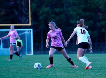 Camden Hills Regional High School Varsity Girls Soccer team takes on the Brewer High School Witches. (Photo courtesy Jason Gallant) Camden Hills Regional High School Varsity Girls Soccer team takes on the Brewer High School Witches. (Photo courtesy Jason Gallant)