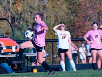Camden Hills Regional High School Varsity Girls Soccer team takes on the Brewer High School Witches. (Photo courtesy Jason Gallant) Camden Hills Regional High School Varsity Girls Soccer team takes on the Brewer High School Witches. (Photo courtesy Jason Gallant)
