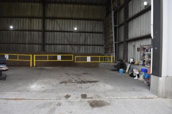 Broader view of garage bay