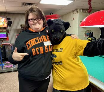 Alexus Wadsworth and a Panther