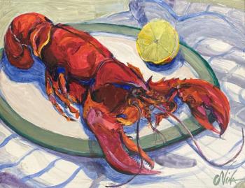 Painting by Nina Holland. (Photo courtesy Rockport Public Library)