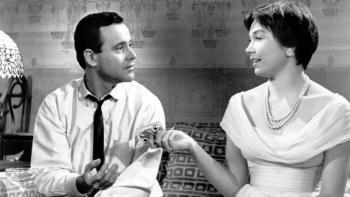 Jack Lemmon and Shirley MacLaine in The Apartment. (Photo courtesy Strand Theatre)