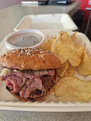 The Buffalo: Beef on Weck. Photo by Kay Stephens