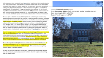 excerpt from the concerned professors emails.