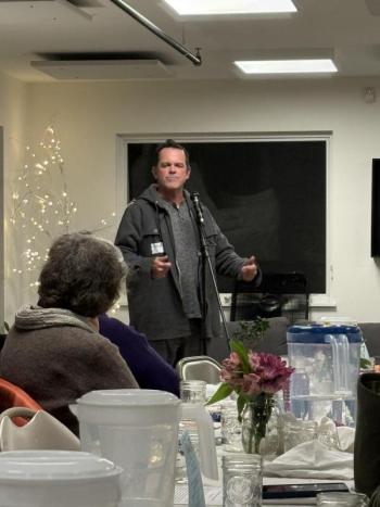 Joseph Hufnagle reflected on The Landing Place’s journey from a dream shared nine years ago in that same building to becoming an essential hub for local youth today.