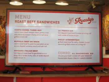 The menu board. Photo by Kay Stephens