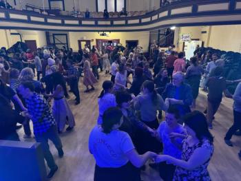 room full of dancers