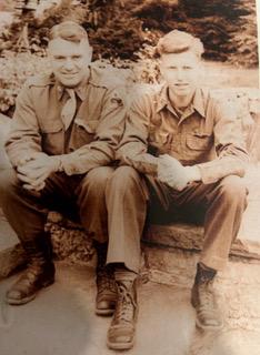 Father and son in uniform