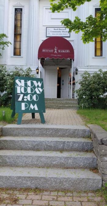Front door of Basil Burwell Theatre
