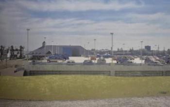 Application view from Main Street sidewalk