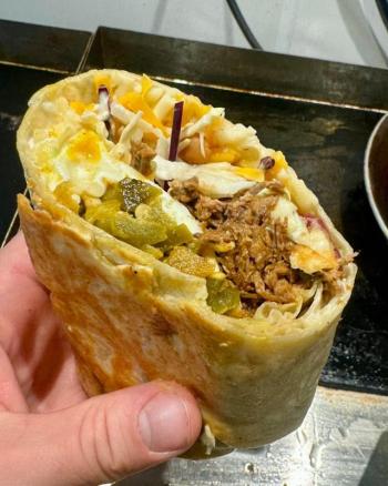The hangover burrito. (Photo courtesy Cory LaForge