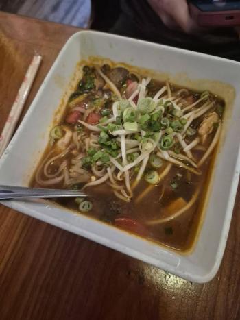 Bill's Buddha Bowl with a kick of heat. Photo by Kay Stephens