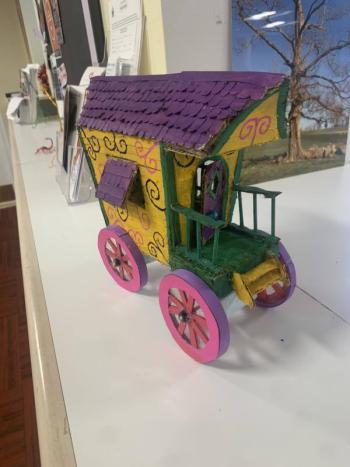 A vardo, a traditional horse-drawn caravan. Photo courtesy Tylor Cumler 