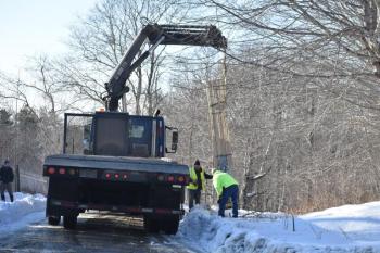 resting the frame on the ground