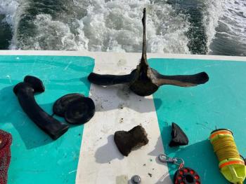 Parts, equipment on stern