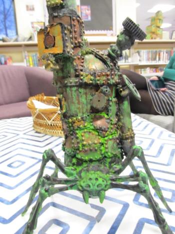 Steampunk sculpture. Photo by Kay Stephens