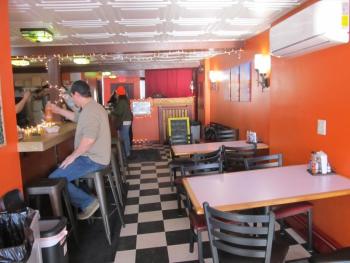 Ample space for counter service and sit down. Photo by Kay Stephens