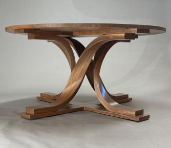 table with twisted legs