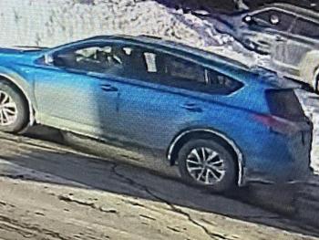 Rockland Police are looking for the driver of this blue SUV that was involved in a hit and run crash Jan. 29 in Rockland.
