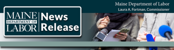 Maine Dept. of Labor press release banner