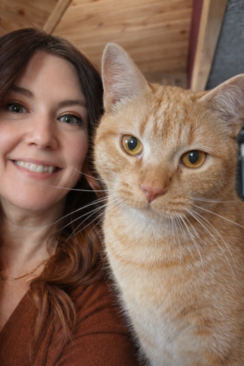 Natalie and Pumpkin. Photo courtesy Natalie Dame