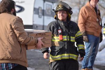 A pizza donation (Photo by Sarah Thompson)