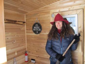 Salty Witch Sauna by founder Nicolle Littrell. Photo by Kay Stephens