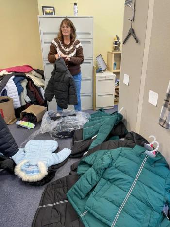 One woman, many coats