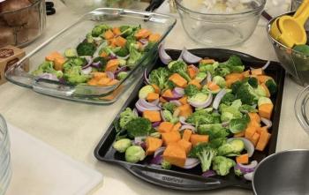 Prep for roasted veggies