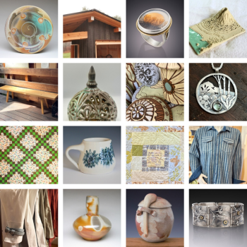 Collage of work samples