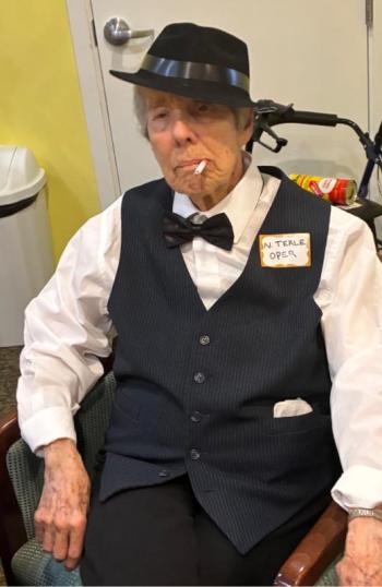 One man in 1920s apparel