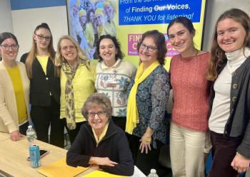 Group photo with eight women