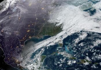 Approaching nor-easter, Feb. 22, 2026, 8:45 a.m.