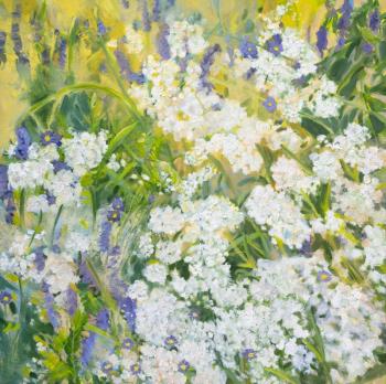 "Meadow Light", oil on canvas, by Angela Warren